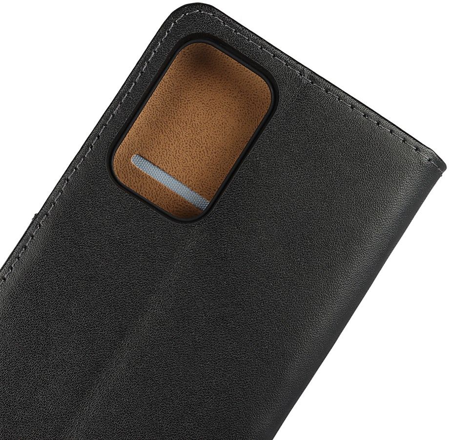 Samsung Galaxy A52 / A52S Hoesje Portemonnee Book Case Echt Leer Zwart afbeelding 9