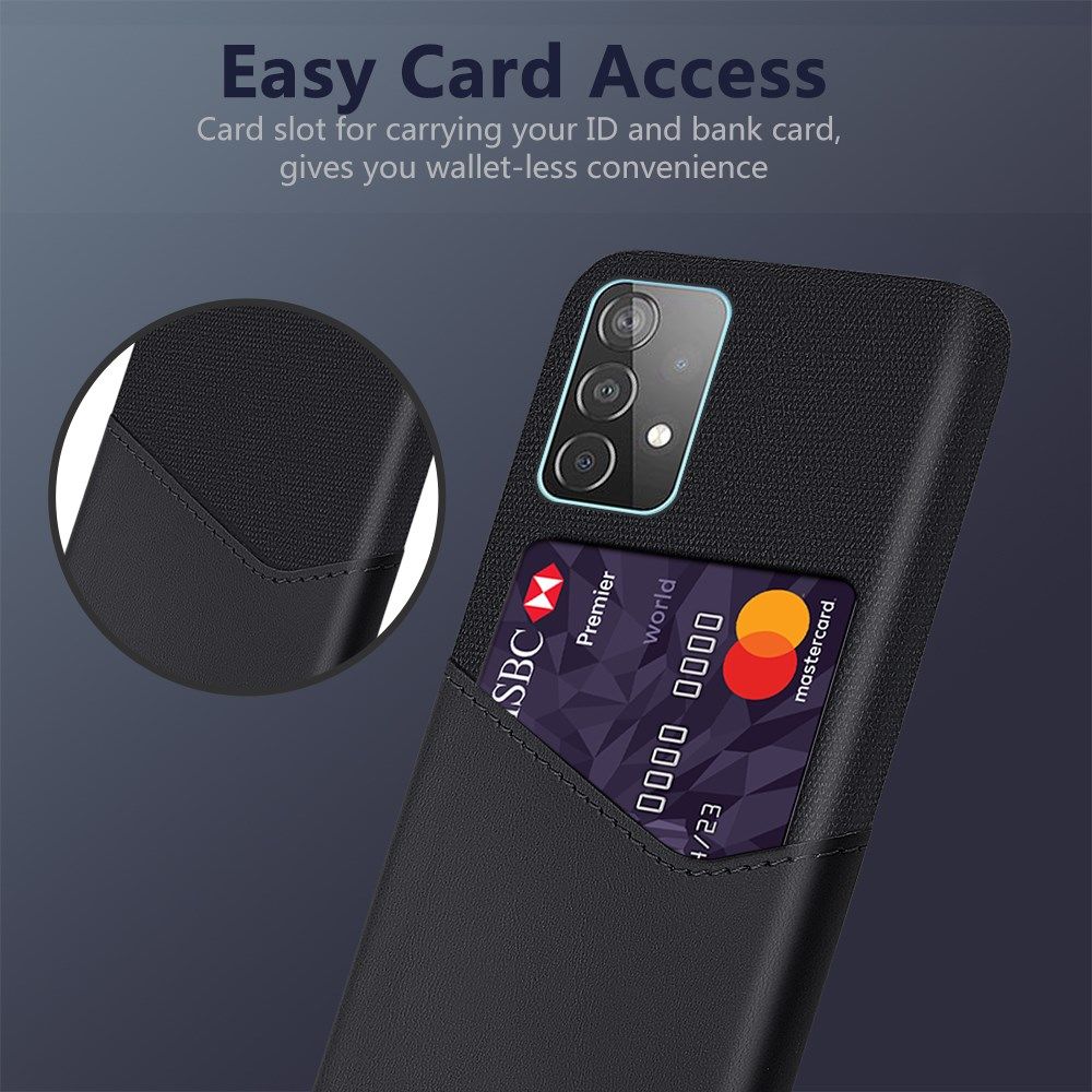 Samsung Galaxy A52 / A52S Hoesje met Kaartsleuf Back Cover Zwart afbeelding 4