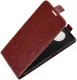 Xiaomi Redmi Note 9T Hoesje Verticale Flip Wallet Case Kunstleer Bruin afbeelding 2