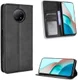 Xiaomi Redmi Note 9T Portemonnee Hoesje Vintage Look Kunst Leer Zwart afbeelding 10