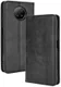 Xiaomi Redmi Note 9T Portemonnee Hoesje Vintage Look Kunst Leer Zwart afbeelding 9