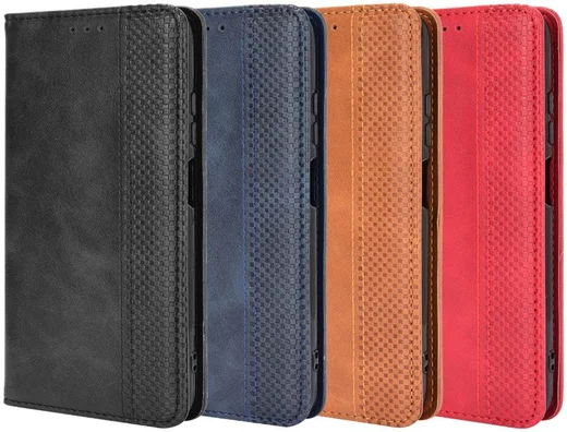 Xiaomi Redmi Note 9T Portemonnee Hoesje Vintage Look Kunst Leer Zwart afbeelding 7
