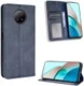 Xiaomi Redmi Note 9T Portemonnee Hoesje Vintage Look Kunst Leer Blauw afbeelding 10