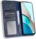 Xiaomi Redmi Note 9T Portemonnee Hoesje Vintage Look Kunst Leer Blauw afbeelding 1