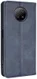 Xiaomi Redmi Note 9T Portemonnee Hoesje Vintage Look Kunst Leer Blauw afbeelding 3