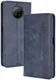 Xiaomi Redmi Note 9T Portemonnee Hoesje Vintage Look Kunst Leer Blauw afbeelding 8