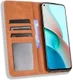 Xiaomi Redmi Note 9T Portemonnee Hoesje Vintage Look Kunst Leer Bruin afbeelding 1