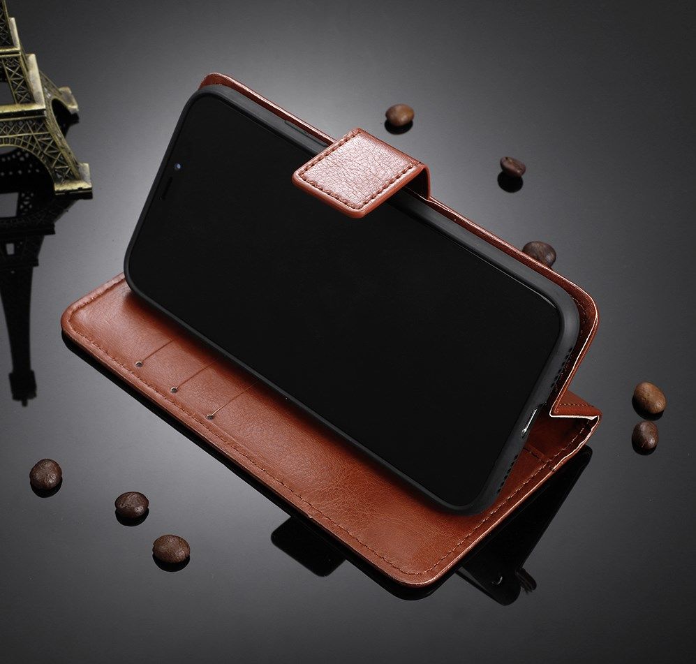 Xiaomi Redmi 9T Hoesje met Pasjes Book Case met Koord Kunstleer Bruin afbeelding 10