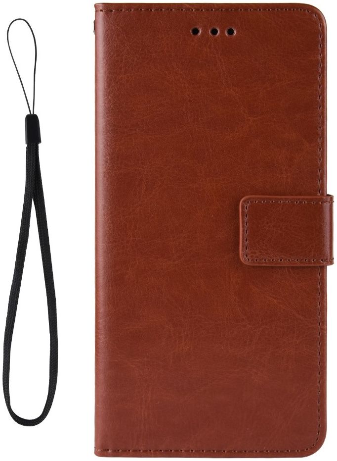Xiaomi Redmi 9T Hoesje met Pasjes Book Case met Koord Kunstleer Bruin afbeelding 3