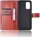 Xiaomi Redmi 9T Hoesje met Pasjes Book Case met Koord Kunstleer Bruin afbeelding 6