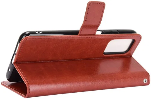 Xiaomi Redmi 9T Hoesje met Pasjes Book Case met Koord Kunstleer Bruin afbeelding 7