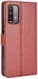 Xiaomi Redmi 9T Hoesje met Pasjes Book Case met Koord Kunstleer Bruin afbeelding 2