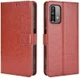 Xiaomi Redmi 9T Hoesje met Pasjes Book Case met Koord Kunstleer Bruin afbeelding 8