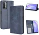 Xiaomi Redmi 9T Styles Portemonnee Hoesje Retro Look Kunstleer Blauw afbeelding 6