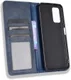 Xiaomi Redmi 9T Styles Portemonnee Hoesje Retro Look Kunstleer Blauw afbeelding 4