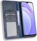 Xiaomi Redmi 9T Styles Portemonnee Hoesje Retro Look Kunstleer Blauw afbeelding 1