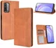 Xiaomi Redmi 9T Styles Portemonnee Hoesje Retro Look Kunstleer Bruin afbeelding 11