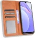 Xiaomi Redmi 9T Styles Portemonnee Hoesje Retro Look Kunstleer Bruin afbeelding 1