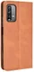 Xiaomi Redmi 9T Styles Portemonnee Hoesje Retro Look Kunstleer Bruin afbeelding 3