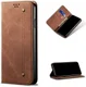 Xiaomi Redmi 9T Hoesje Portemonnee Stof Textuur Book Case Bruin afbeelding 11