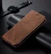 Xiaomi Redmi 9T Hoesje Portemonnee Stof Textuur Book Case Bruin afbeelding 6
