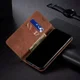 Xiaomi Redmi 9T Hoesje Portemonnee Stof Textuur Book Case Bruin afbeelding 4