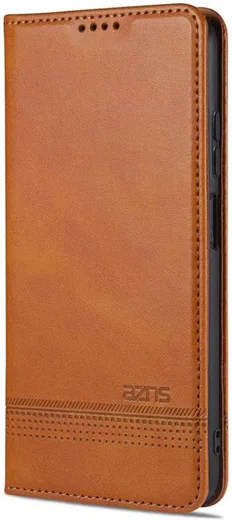 AZNS Xiaomi Redmi Note 9T Hoesje Book Case Kunst Leer Lichtruin afbeelding 1