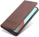 AZNS Xiaomi Redmi Note 9T Hoesje Book Case Kunst Leer Bruin afbeelding 3