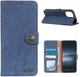 KHAZNEH Xiaomi Mi 11 Hoesje Retro Wallet Book Case met Stand Blauw afbeelding 5