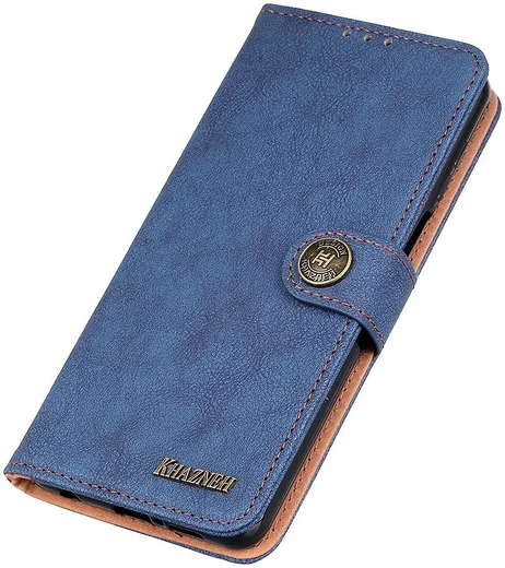 KHAZNEH Xiaomi Mi 11 Hoesje Retro Wallet Book Case met Stand Blauw afbeelding 8