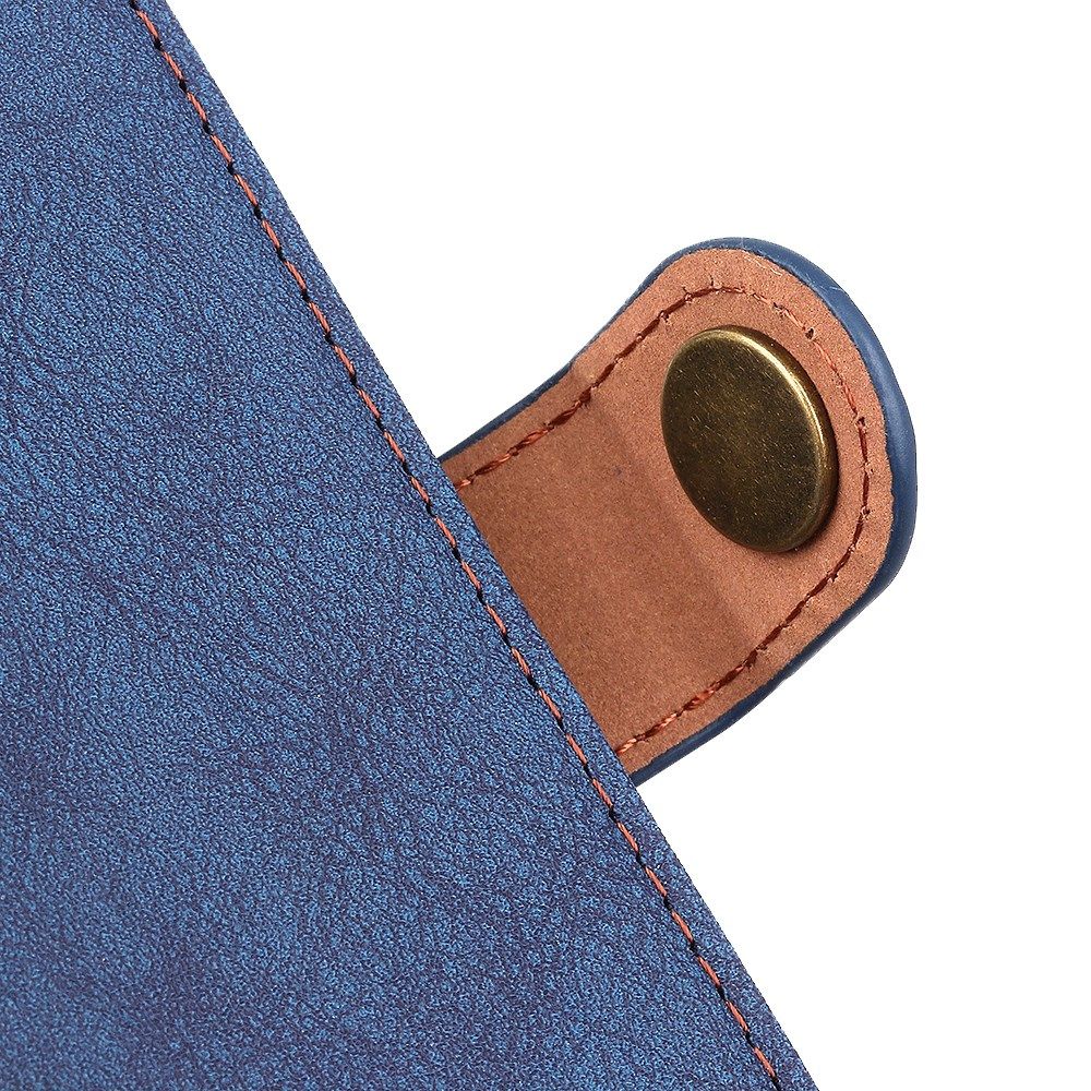 KHAZNEH Xiaomi Mi 11 Hoesje Retro Wallet Book Case met Stand Blauw afbeelding 9