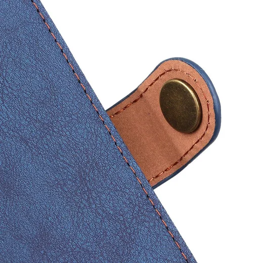 KHAZNEH Xiaomi Mi 11 Hoesje Retro Wallet Book Case met Stand Blauw afbeelding 9