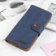 KHAZNEH Xiaomi Mi 11 Hoesje Retro Wallet Book Case met Stand Blauw afbeelding 3