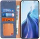 KHAZNEH Xiaomi Mi 11 Hoesje Retro Wallet Book Case met Stand Blauw afbeelding 1