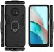 Xiaomi Redmi Note 9T Hoesje met Kickstand Ring Houder Zwart afbeelding 9