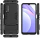 Xiaomi Redmi 9T Hoesje Hybride Back Cover met Kickstand Zwart afbeelding 7
