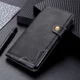 Xiaomi Mi 11 Hoesje Portemonnee met Drukknoop Sluiting Zwart afbeelding 4