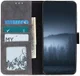 Xiaomi Redmi Note 9T Hoesje Retro Wallet Book Case Zwart afbeelding 1