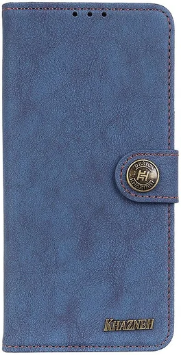 Xiaomi Redmi Note 9T Hoesje Retro Wallet Book Case Blauw afbeelding 2