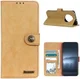 Xiaomi Redmi Note 9T Hoesje Retro Wallet Book Case Khaki afbeelding 5