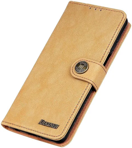 Xiaomi Redmi Note 9T Hoesje Retro Wallet Book Case Khaki afbeelding 8