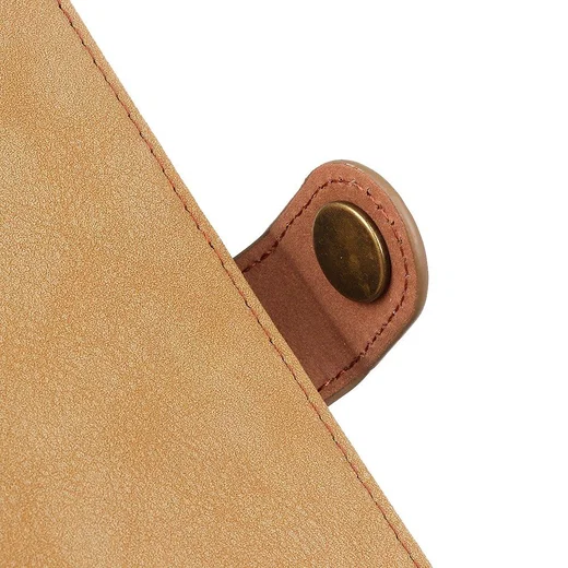 Xiaomi Redmi Note 9T Hoesje Retro Wallet Book Case Khaki afbeelding 9