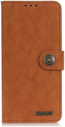 Xiaomi Redmi Note 9T Hoesje Retro Wallet Book Case Bruin afbeelding 2
