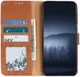 Xiaomi Redmi Note 9T Hoesje Retro Wallet Book Case Bruin afbeelding 1