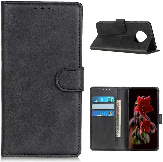 Xiaomi Redmi Note 9T Hoesje Portemonnee Kunstleer Book Case Zwart afbeelding 5