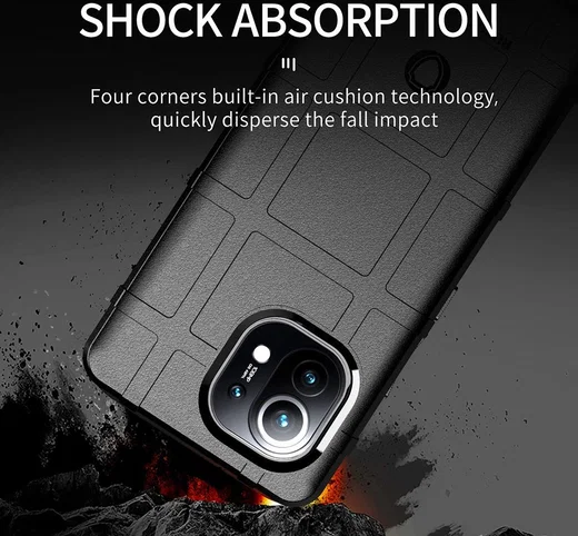 Xiaomi Mi 11 Hoesje Shock Proof Rugged Shield Zwart afbeelding 3
