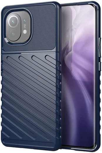 Xiaomi Mi 11 Thunder Series Hoesje Back Cover TPU Blauw afbeelding 1