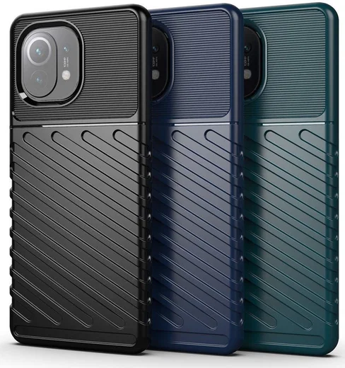 Xiaomi Mi 11 Thunder Series Hoesje Back Cover TPU Blauw afbeelding 2