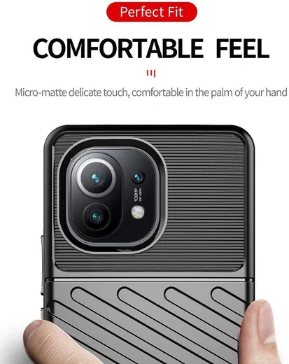 Xiaomi Mi 11 Thunder Series Hoesje Back Cover TPU Blauw afbeelding 4