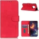 Xiaomi Redmi Note 9T Hoesje Vintage Wallet Book Case Rood afbeelding 4